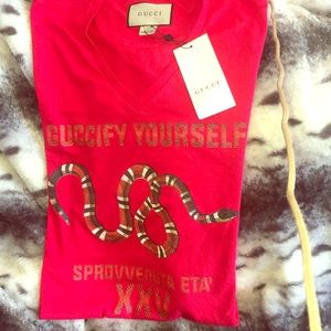 Gucci v neck men’s shirt